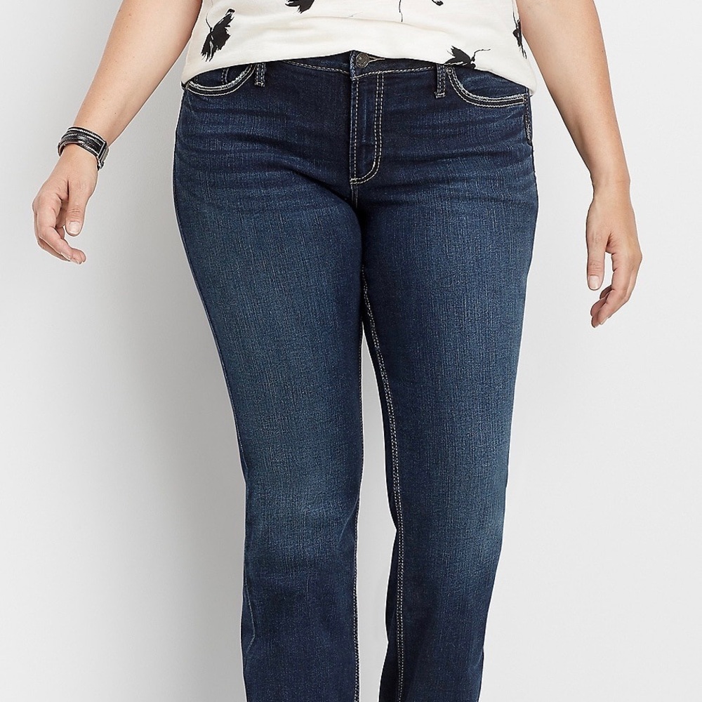 Silver Denim Jeans! Plus Size - SZ24/L33